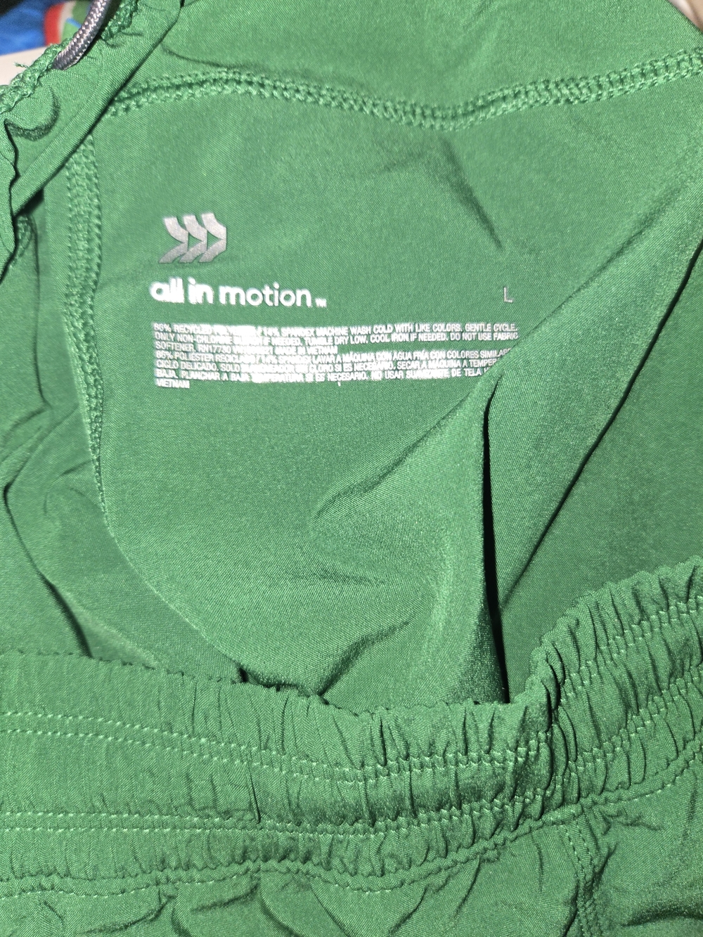 all in motion Green Women's Athletic Shorts - Picture 3 of 3